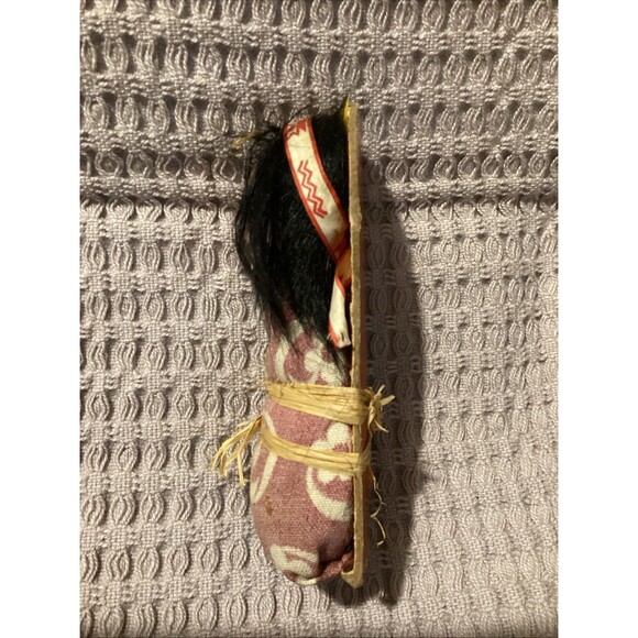 Native American Baby Doll Papoose Reservation Souvenir Skookum Handmade - Picture 4 of 8